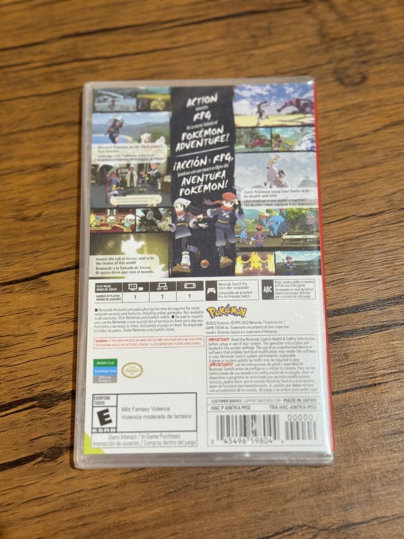 Pokemon Legends Arceus Nintendo Switch Region US. - Chandra Atmadja