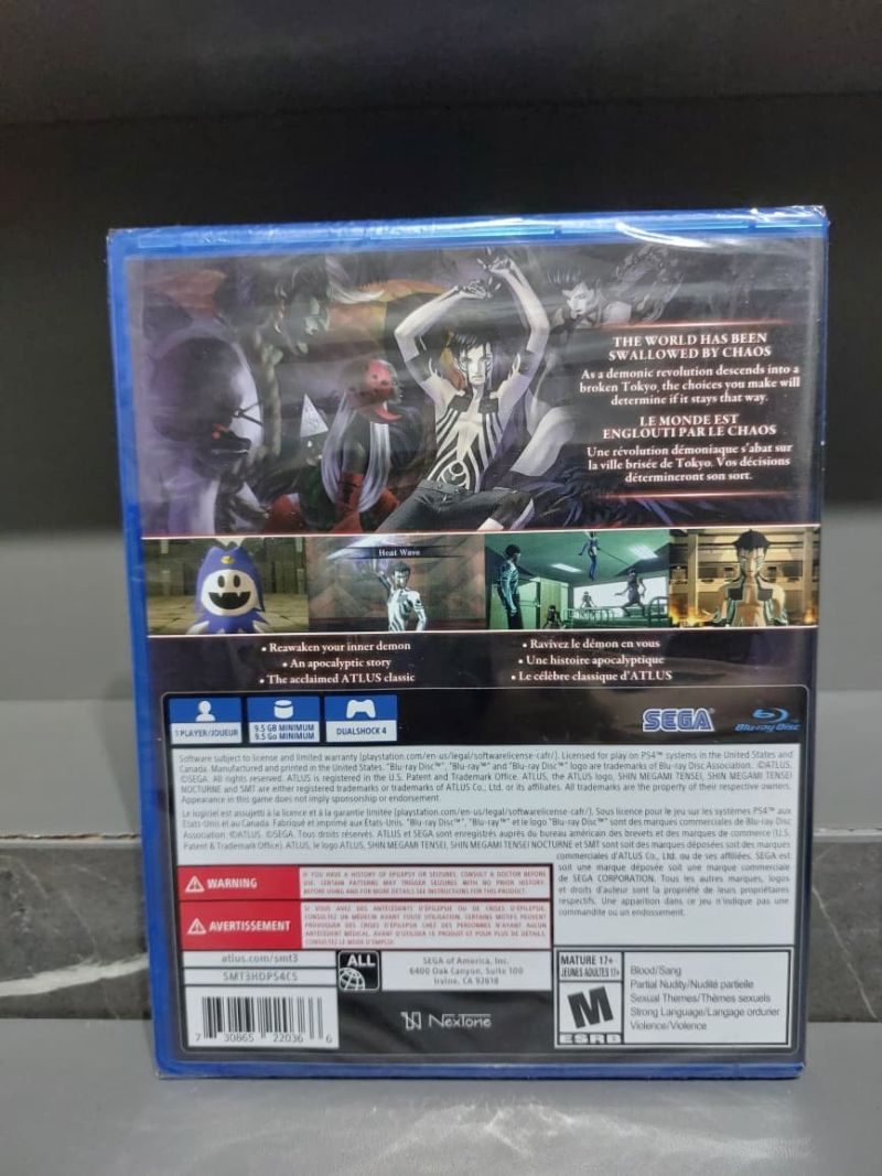 Shin Megami Tensei III Nocturne HD Remaster (Brand New Sealed / Segel)