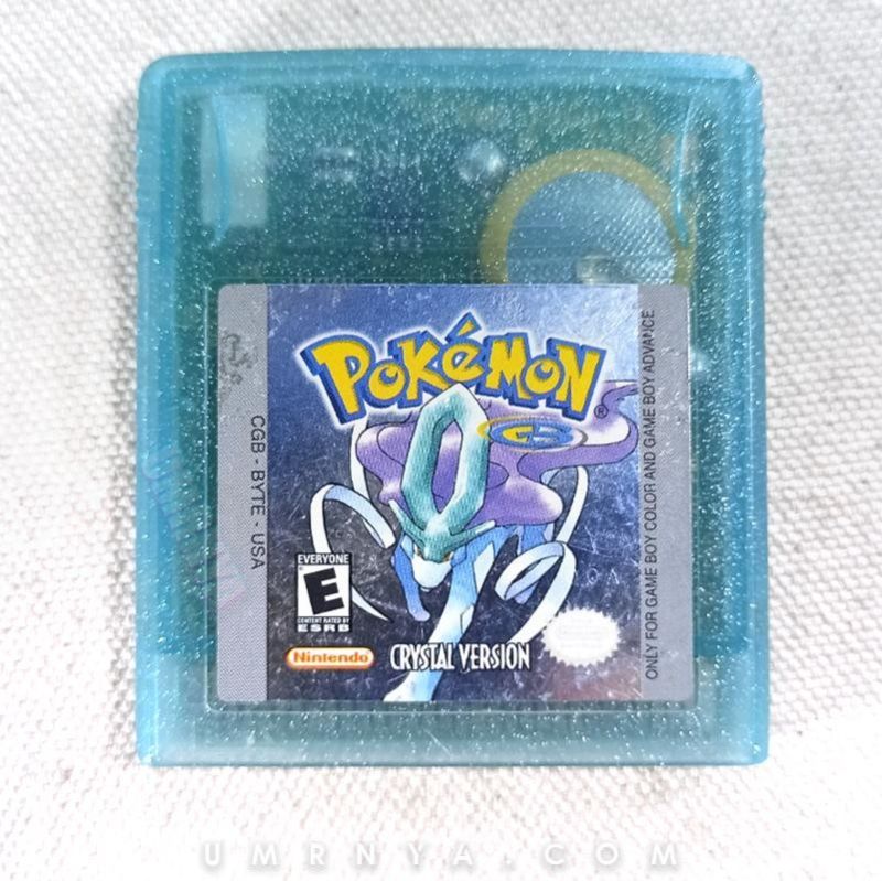 Kaset Original Gameboy Pokemon Crystal Version Nintendo Game boy Color GBC GBA Pokémon Cartridge