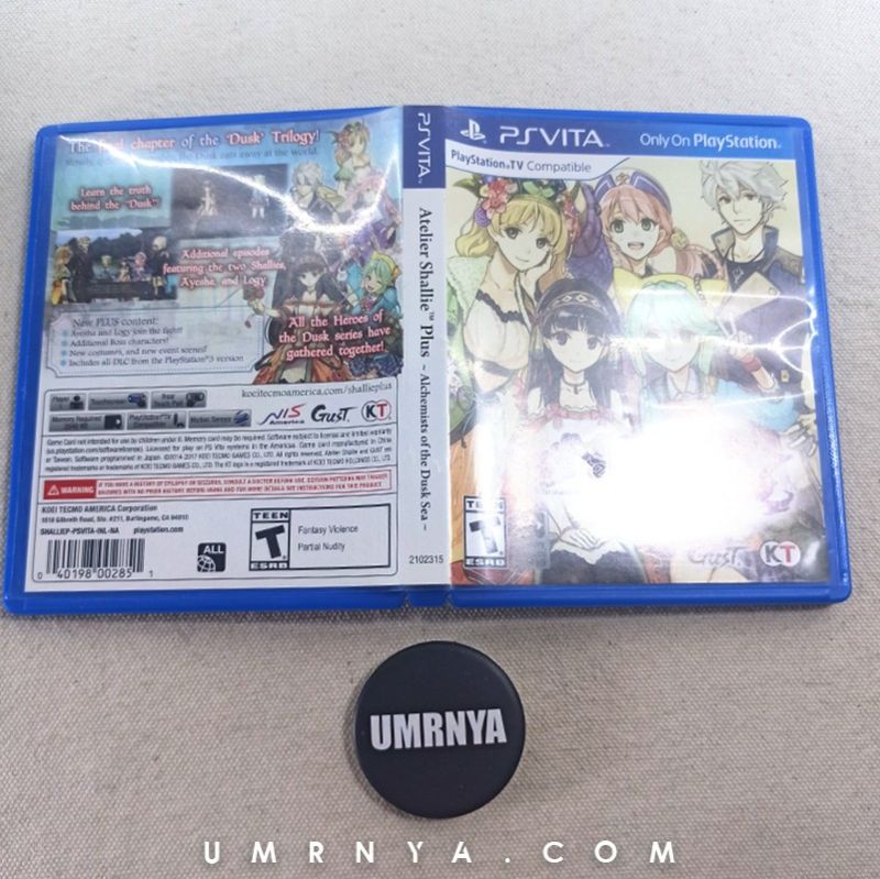 Kaset Original PS Vita Atelier Shallie Plus Alchemist PSVita CD Game