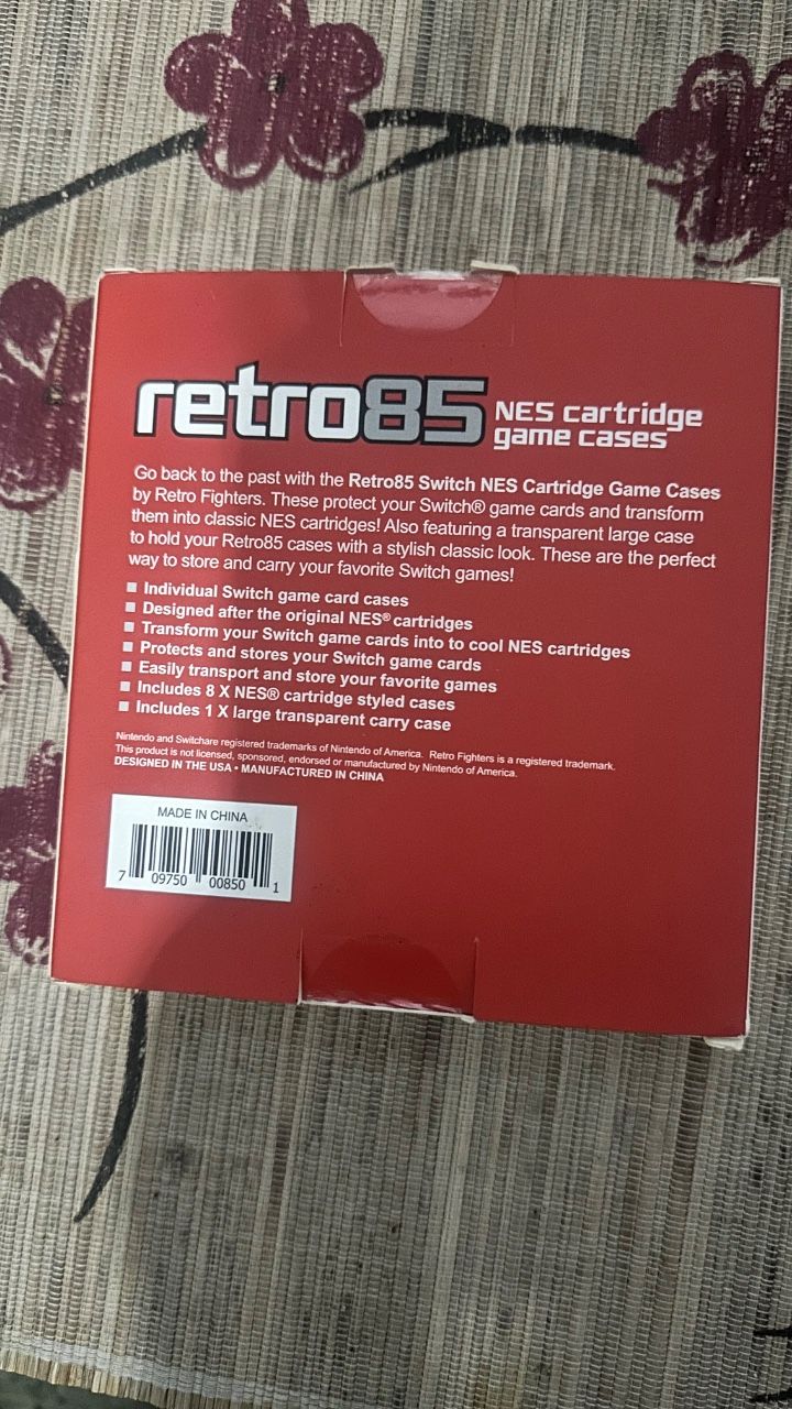 RETRO 85 NES CATRIDE GAME CASE NINTENDO SWITCH