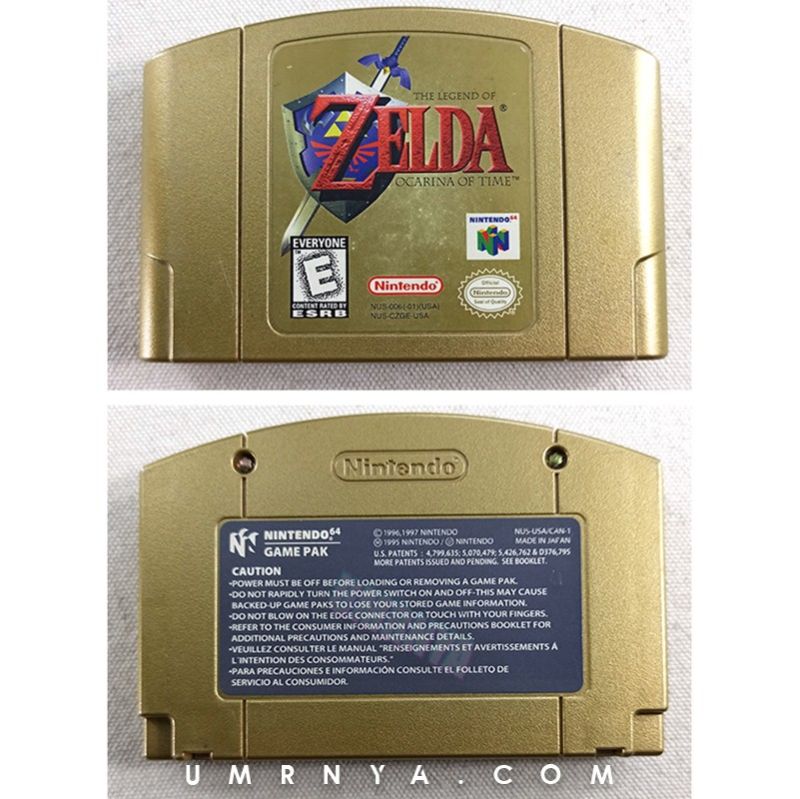 Kaset Original The Legend of Zelda Nintendo 64 N64 Zelda Ocarina Of Time Majora Mask Gold
