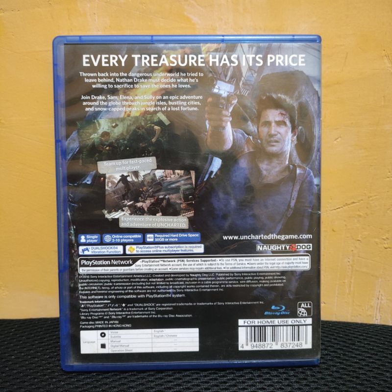 287 Uncharted 4 PS4 Reg All - Kato Bong
