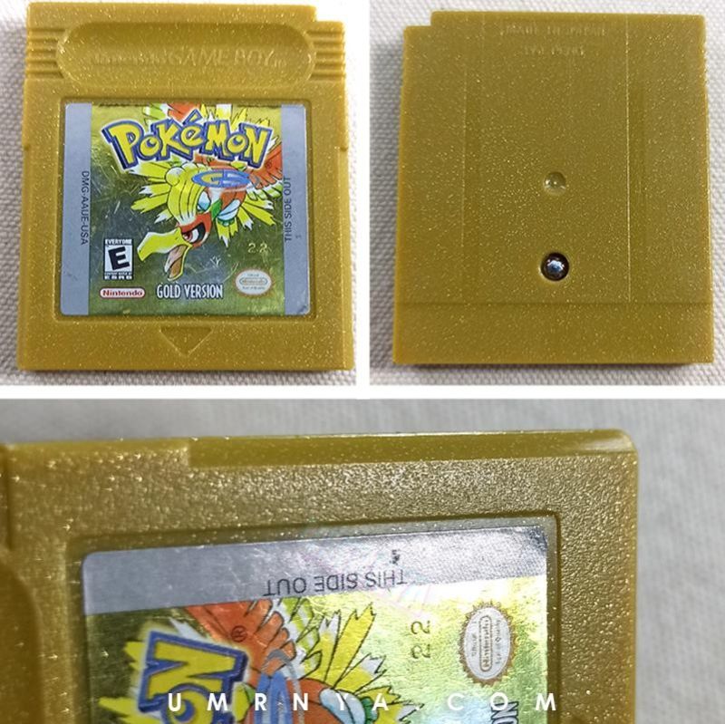 Kaset Gameboy Pokemon Gold Version Nintendo Game boy GBC GBA Pokémon Silver