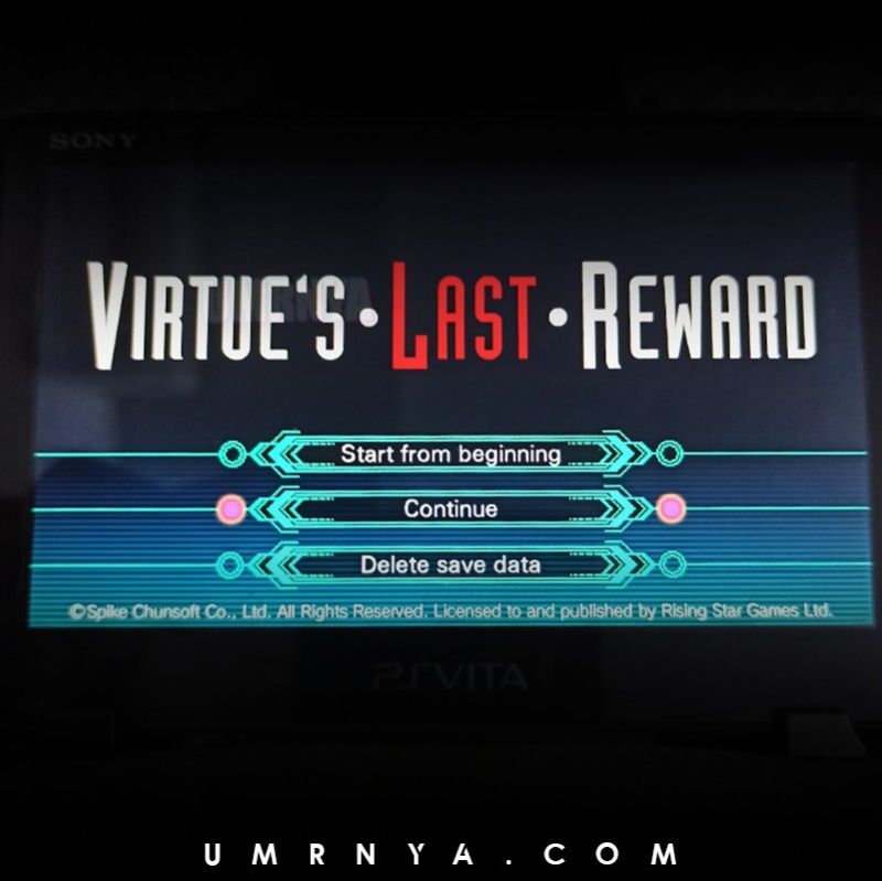 Kaset Original Virtues Virtue Virtue's last reward PSVita PS Vita Game Playstation Cartridge