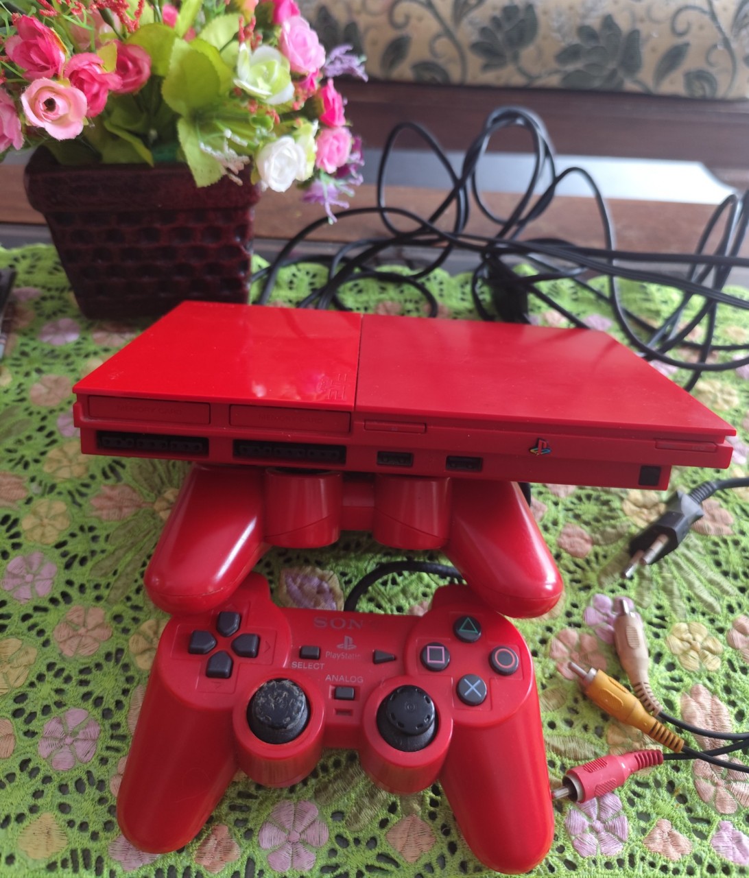 PS 2 Slim ORI (Red) Rare - Normal