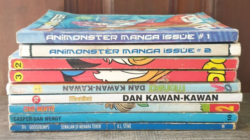 Komik Animonster+Monika dkk+Casper+Goosebump dll. Total 9 buku. Hery Siswanto