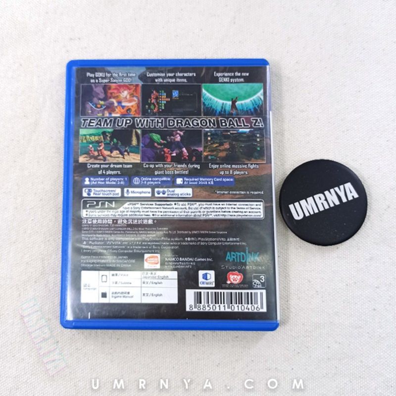 Kaset Game PS Vita Dragon Ball Z Battle of Z Asian English PsVita Games Cartridge
