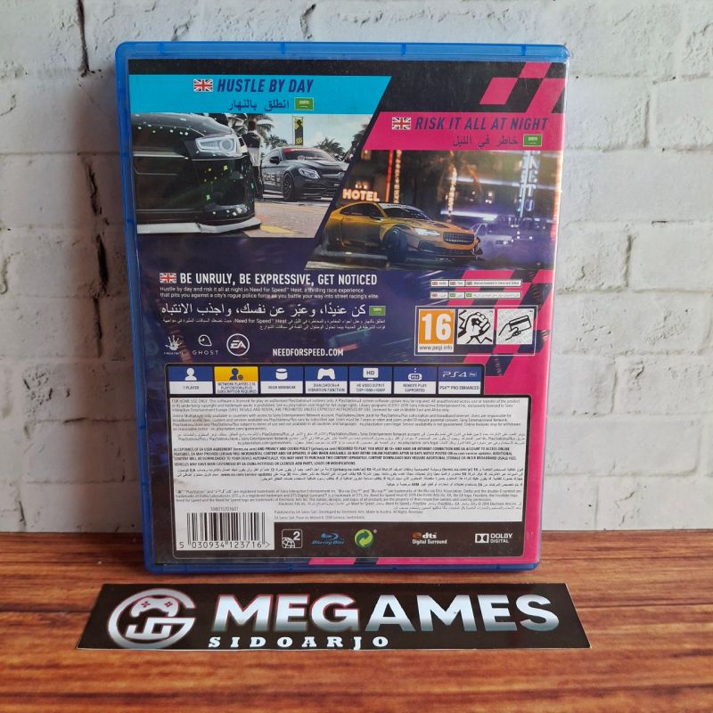 Kaset BD PS4 Need For Speed Heat - Second/Bekas