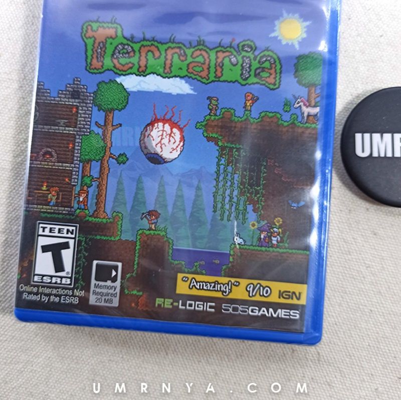 Kaset PS Vita Terraria Teraria PSvita Cartridge game Minecraft bkn 3DS