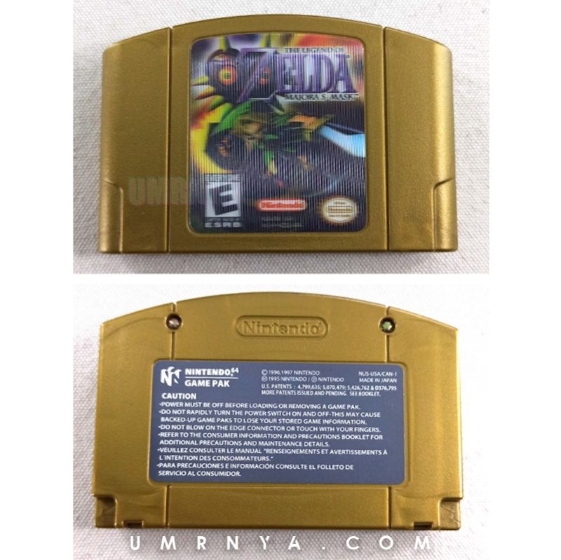 Kaset Original The Legend of Zelda Nintendo 64 N64 Zelda Ocarina Of Time Majora Mask Gold