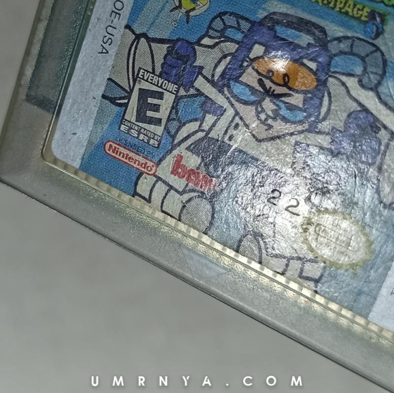 Kaset Dexter's Laboratory Robot Rampage Nintendo Gameboy Color Gbc GBA Daxter Dexter sp Cartridge
