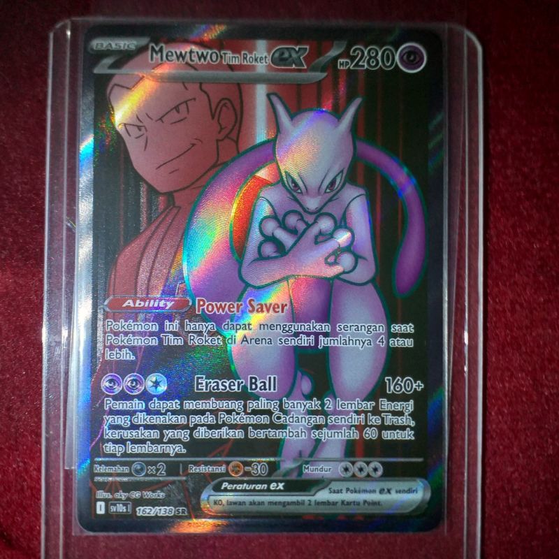TCG Pokemon Mewtwo Tim Roket EX SV10S 162/138 SR
