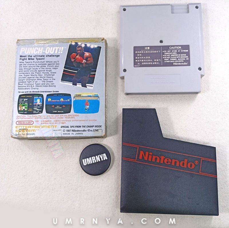 Kaset Game Mike Tyson's Punch-Out Cartridge NES Nintendo Entertainment System Famicom Punch Out