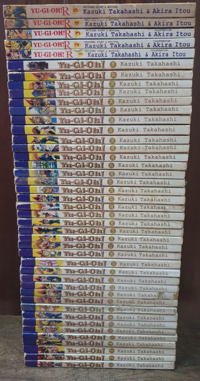Komik Yugi Oh 1-38 Tamat + Yugi Oh R 1-5 Tamat. Total 43 buku. Doni Orlandho