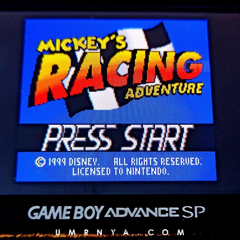 Kaset Mickey's Racing Adventure Nintendo Gameboy Color GBC GBA Mickey Sp Cartridge