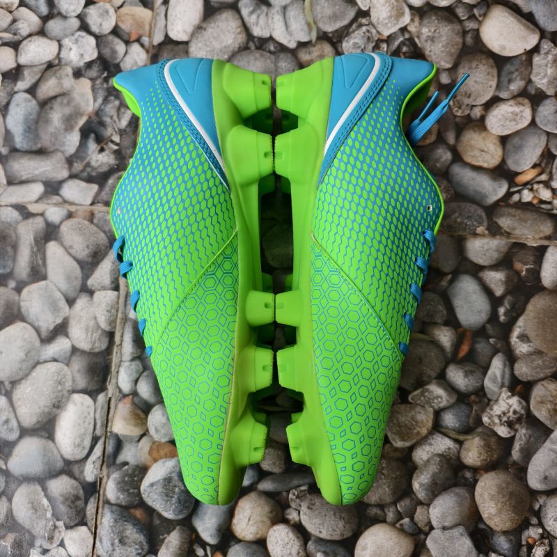 Sepatu Bola Ortuseight Genesis FG Fluo Green / Cyan / White Size 41