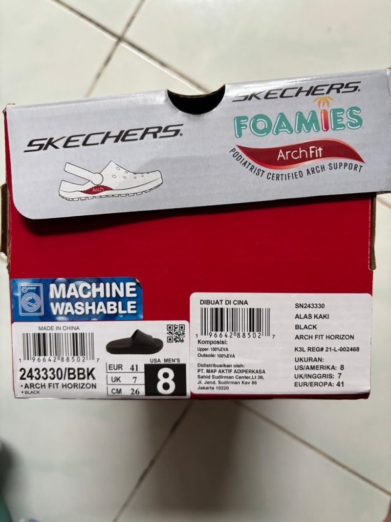 Skechers Arch Fit Horizon Men Sandal - Black Size US-8