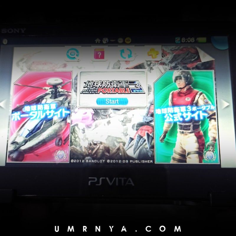 Kaset Psvita Earth Defense Force 3 Portable Cartridge Game PS vita Playstation