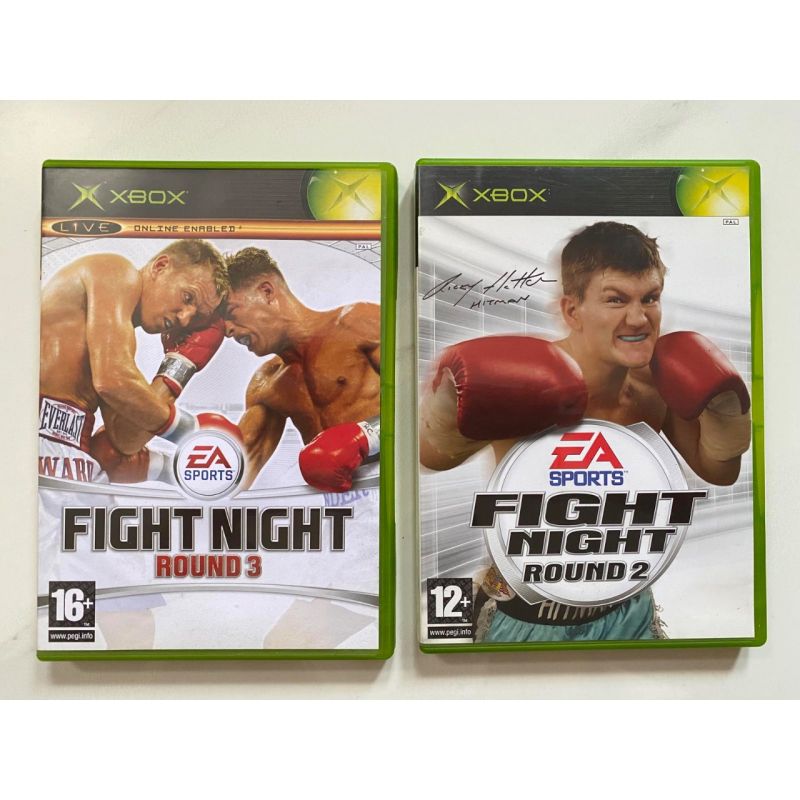 Original Xbox Classic Fight Night Round 2 dan 3 CD DVD Region PAL