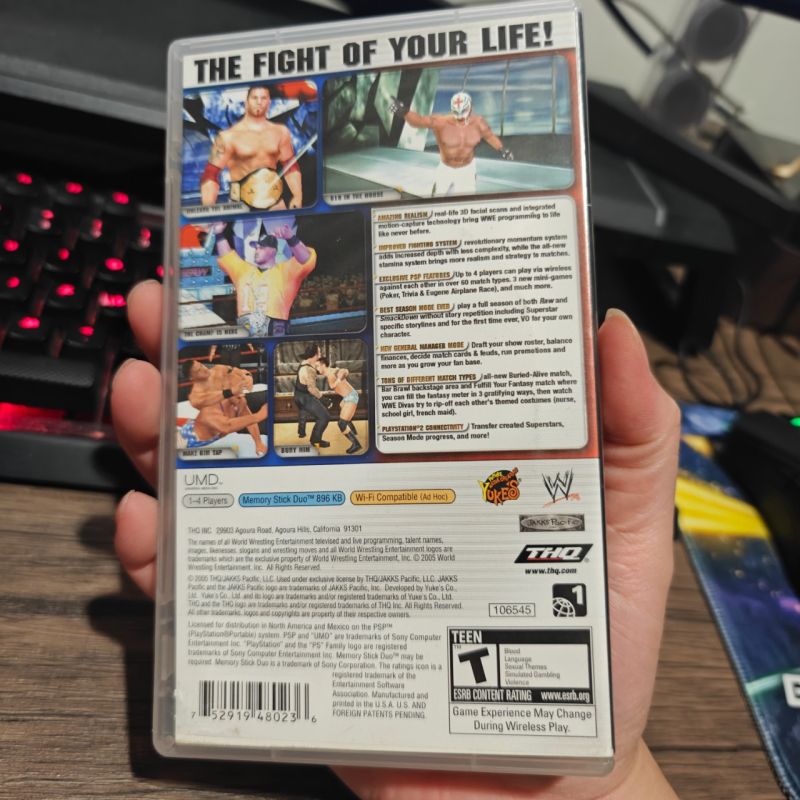 PSP Game WWF Smack Down VS RAW 2006
