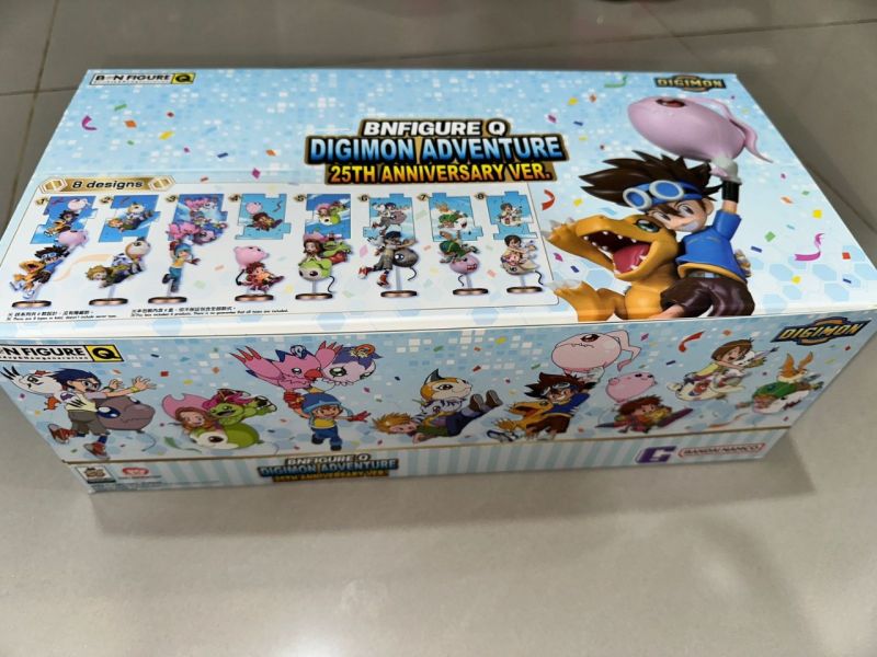 FULL SET 8PCS - BNFigure Q Digimon 25th Anniversary Balloon Blind Box Figure