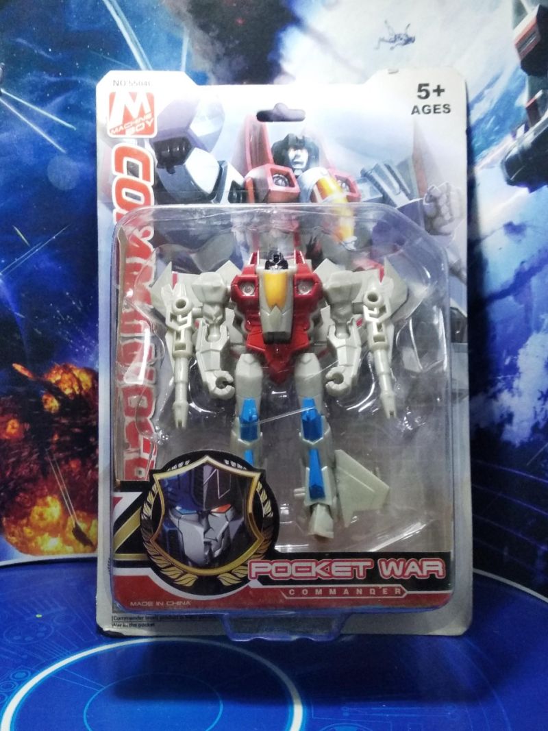 Machine Boy Transformers - Red Devil (Jet Mode) | Action Figure 2-in-1 - Starscream