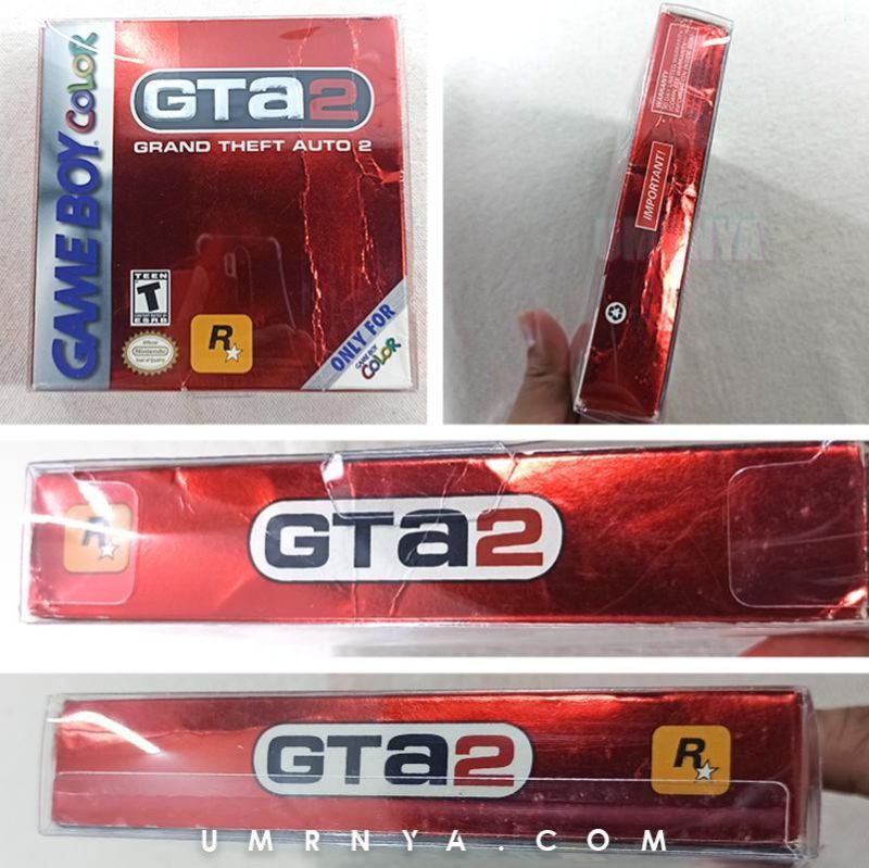 Kaset Original Grand Theft Auto 2 GTA2 GTA US Nintendo Gameboy DMG GBC