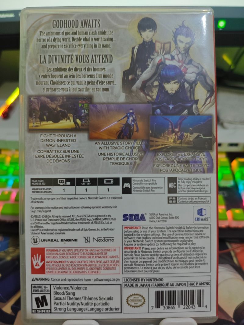 Nintendo Switch Shin Megami Tensei V [SECOND]