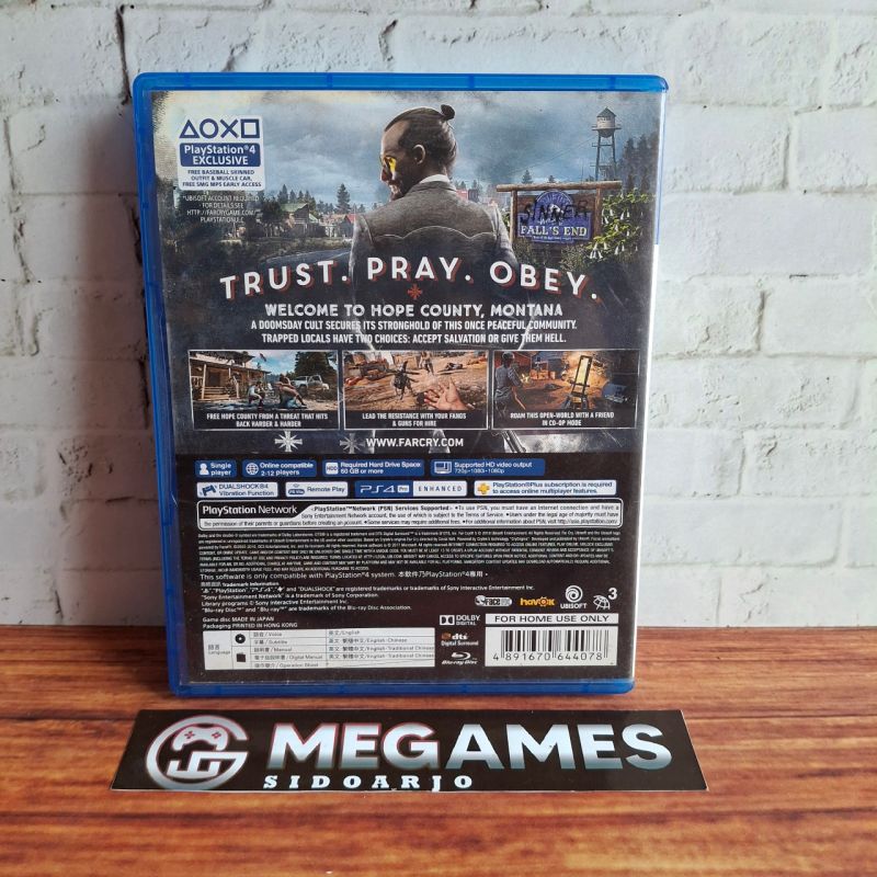 Kaset BD PS4 Far Cry V / Far Cry 5 - Second/Bekas