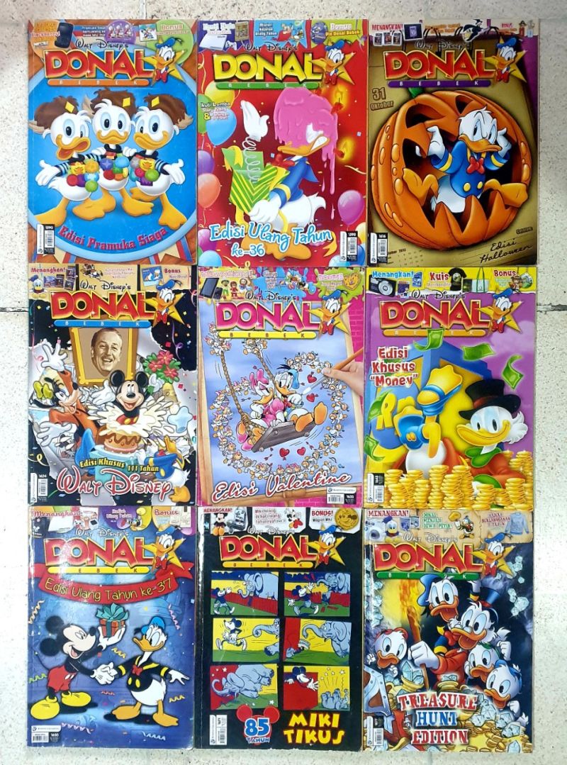 Komik Donal Bebek Vol Beda Semua. Total 27 buku. Chandra Sun Arya