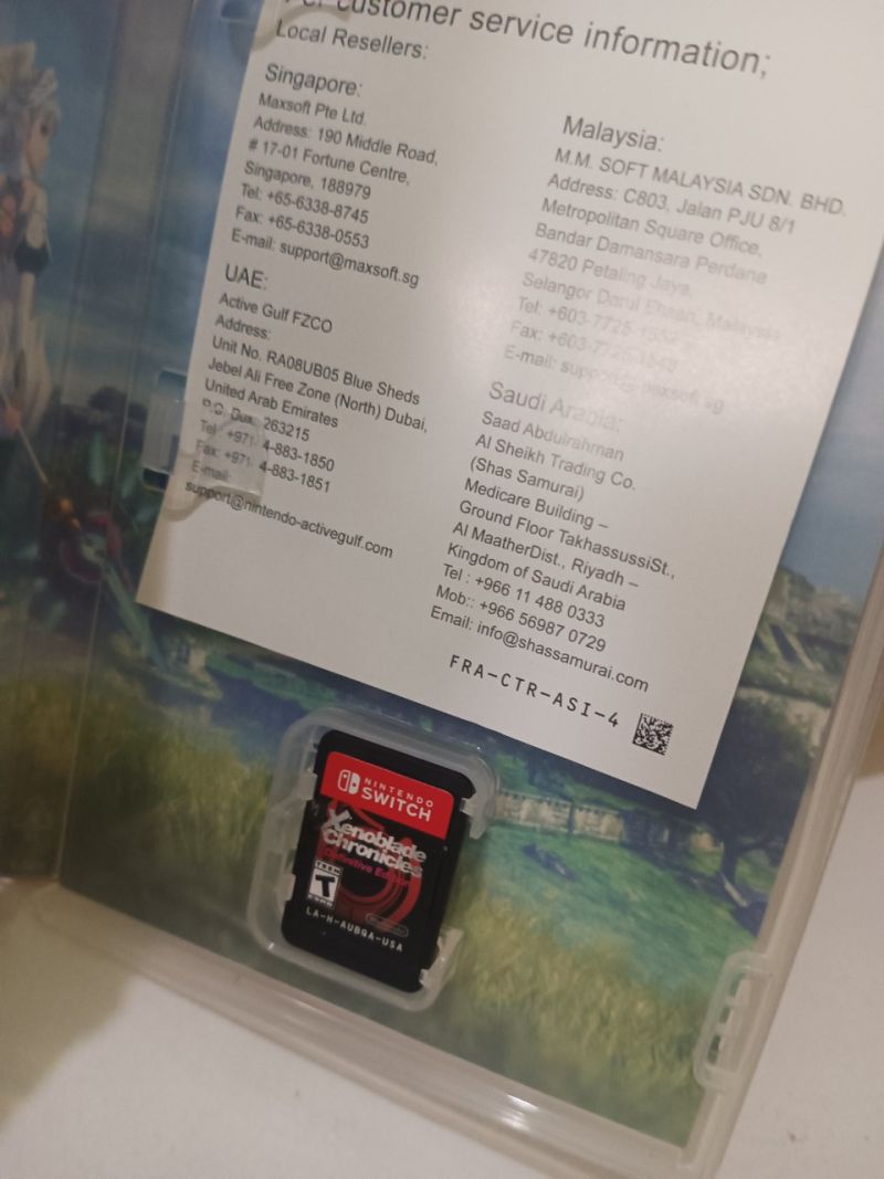 Xenoblade Chronicles Definitive Edition Second switch