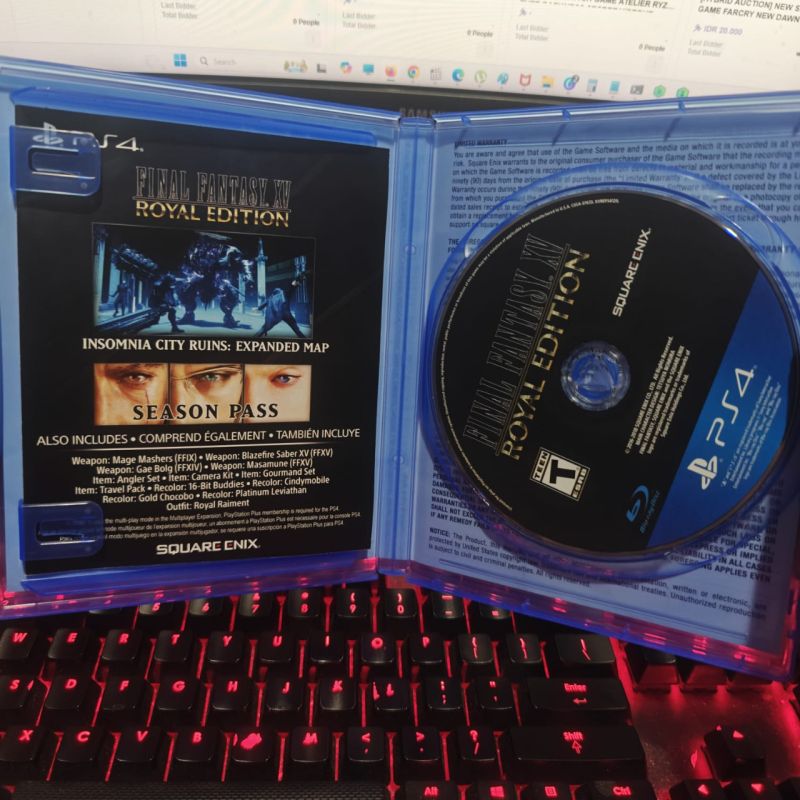 [HYBRID AUCTION] PS4 Game Final Fantasy XV