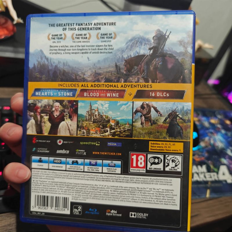 PS4 Game The Witcher 3 GOTY