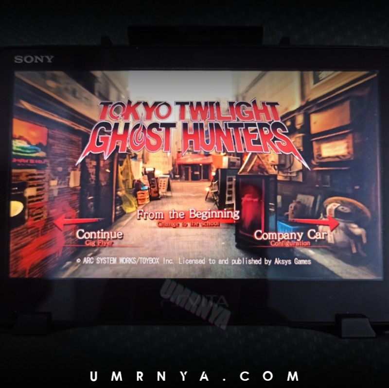 Kaset Original PSVita Tokyo Twilight Ghost Hunters PS Vita Playstation Cartridge