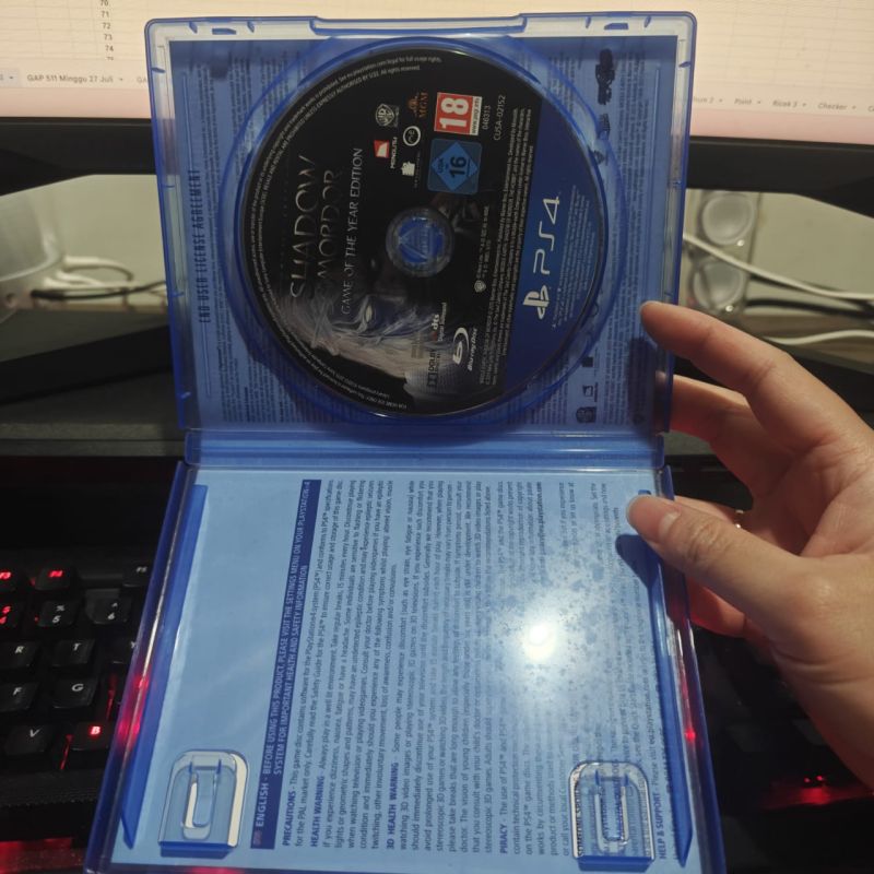 [HYBRID AUCTION] PS4 Game Shadow of Mordor Include All DLC GOTY