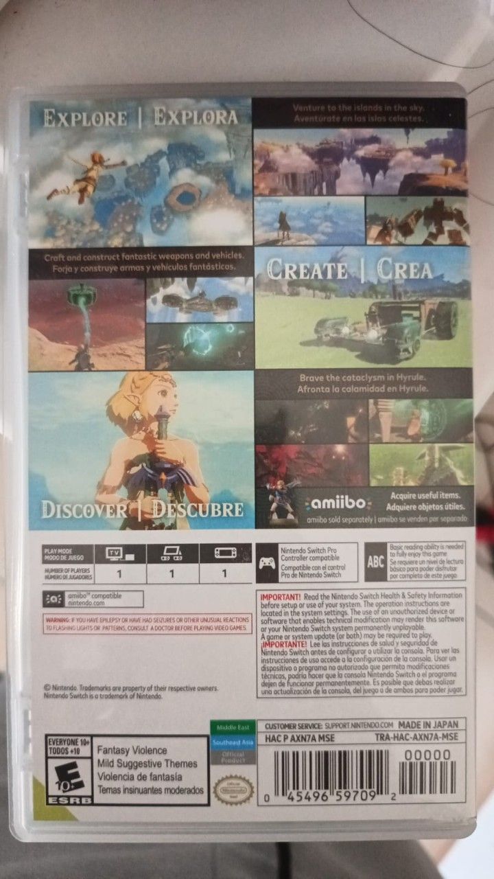 82 Nintendo Switch Card Zelda TOTK - Sandra Liantoko 450     Rp460,000