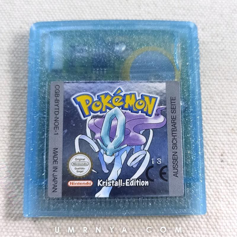 Kaset Gameboy Pokemon Crystal Kristall Nintendo Game boy GBA Edition NOE German Cartridge
