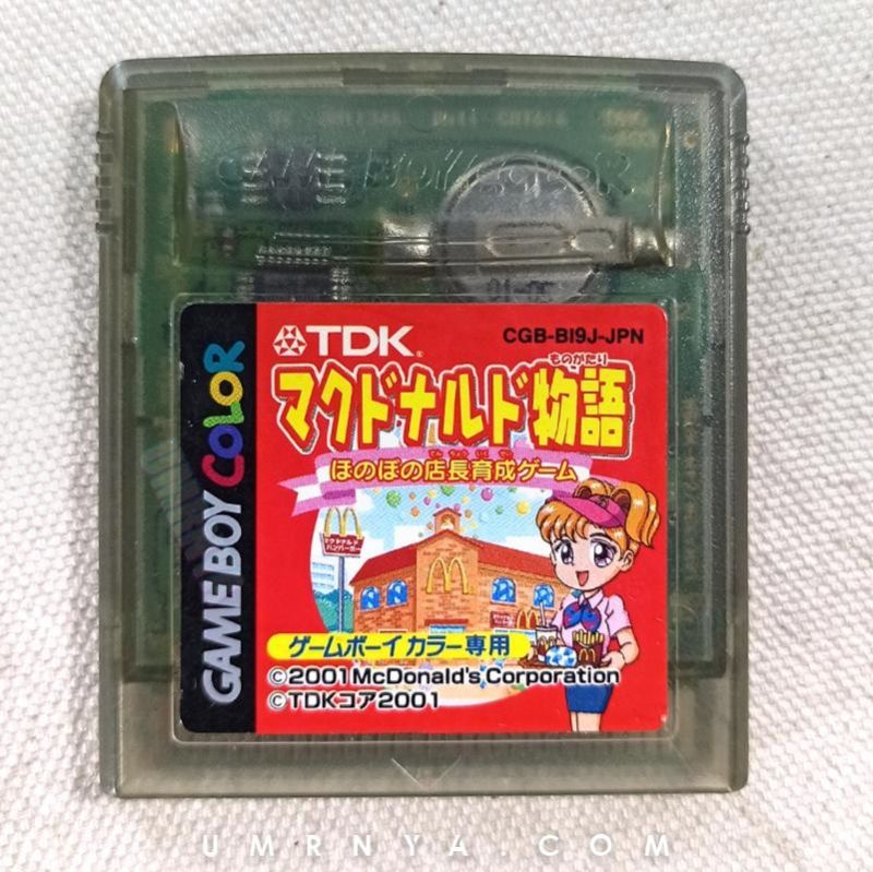 MCD Happy Meal Kaset Original McDonalds Monogatari Game Nintendo Game boy Color GBC GBA SP Gimbot