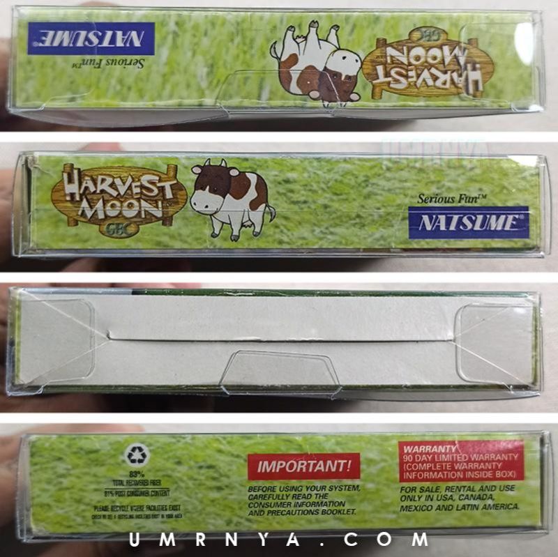 Kaset Original Nintendo Harvest Moon GBC GameBoy Color GBA SP BTN SOS