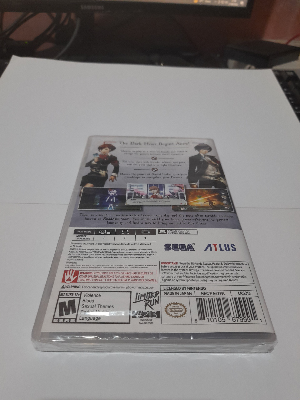 Persona 3 Portable - P3P - Pure USA [Game Nintendo Switch]