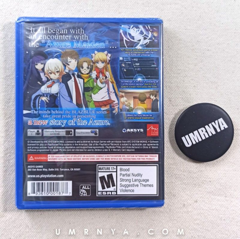 kaset Psvita XBlaze Code: Embryo Code PS vita Lost Memories X Blaze