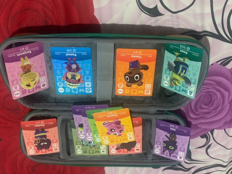IINE Storage Bag For Joypad Joycon zelda TOTK Switch 1 + amiibolink zelda BOTW + Amiibo card