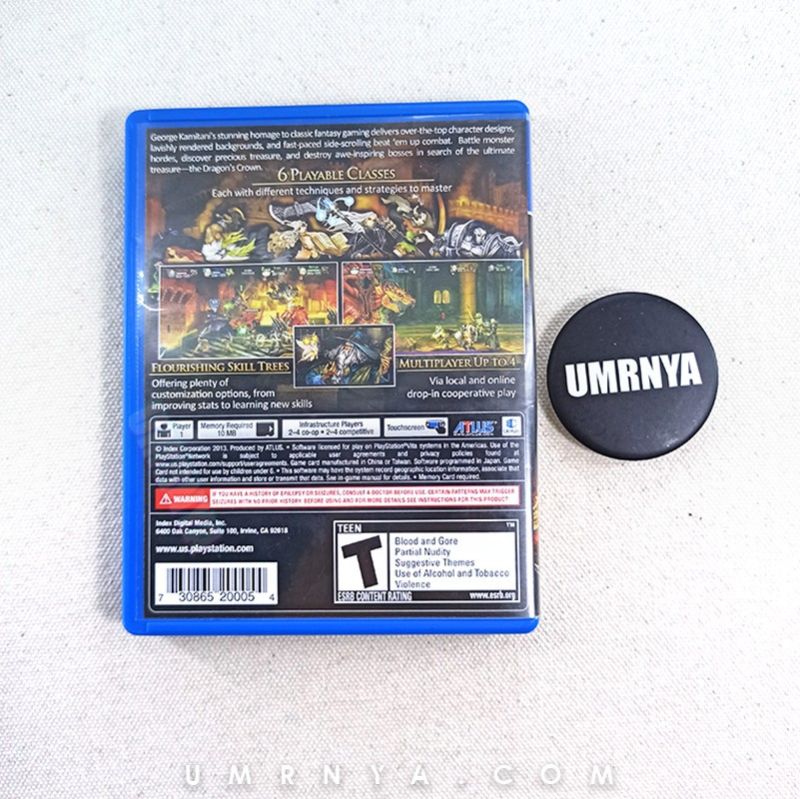 Kaset Original Dragon's Crown Dragon PSVita PS Vita Playstation
