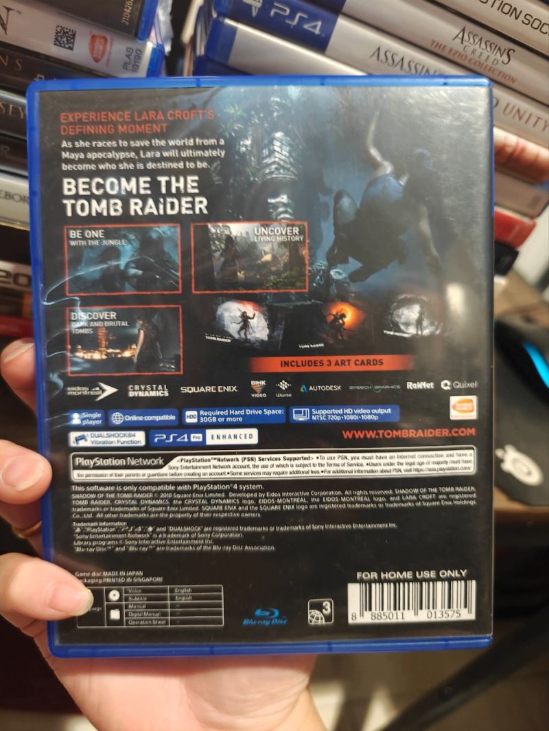 PS4 Game Shadow of the Tomb Raider