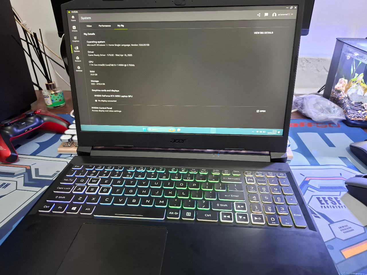 Acer Nitro 5 515-57 i5 gen 11 RTX 3050