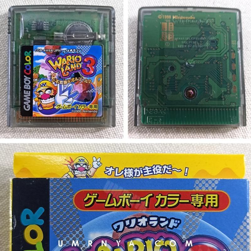 Kaset Gameboy Wario Land 3 Nintendo Game Boy Color GBC GBA SP Cartridge Game