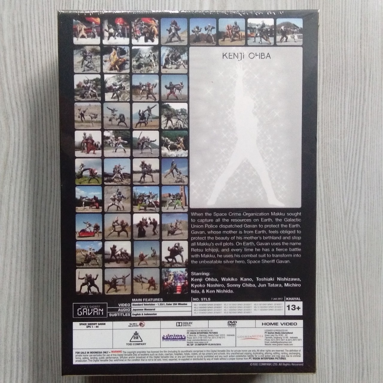 DVD Original SPACE SHERIFF GAVAN (1982-1983) Teks Indonesia
