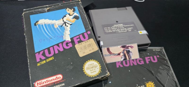 Kaset Original Nintendo NES KUNG FU European Version Fullset