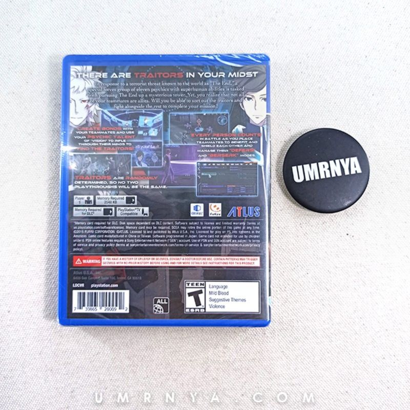 Kaset Lost Dimension Dimen Atlus PSVita PS Vita Playstation